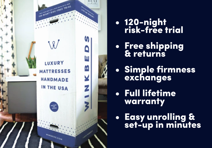 WinkBeds Luxury Hybrid Mattress | 120 Night Trial | Lifetime Warranty