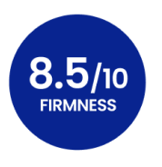 8.5 out of 10 firmness