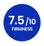 7.5 out of 10 firmness